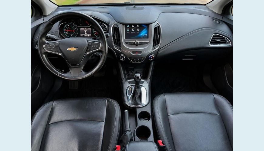 CHEVROLET CRUZE LT 1.4 TURBO FLEX MANUAL 4P - CINZA - 2018 Foto 2 (Grande)