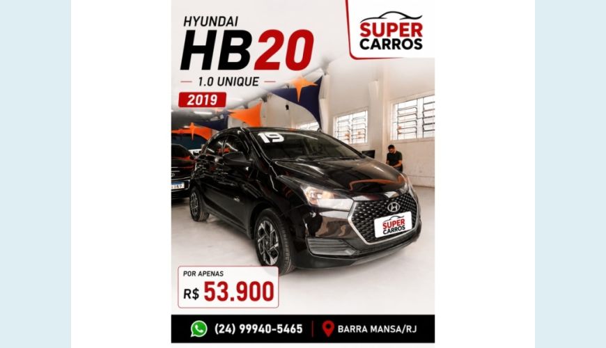 HYUNDAI HB 20 FLEX MANUAL 4P - PRETO - 2019 Foto 2 (Grande)