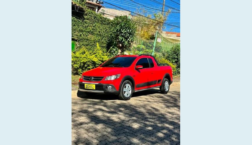 VOLKSWAGEN SAVEIRO CE CROSS 1.6 FLEX MANUAL 2P - VERMELHO - 2011 Foto 2 (Grande)