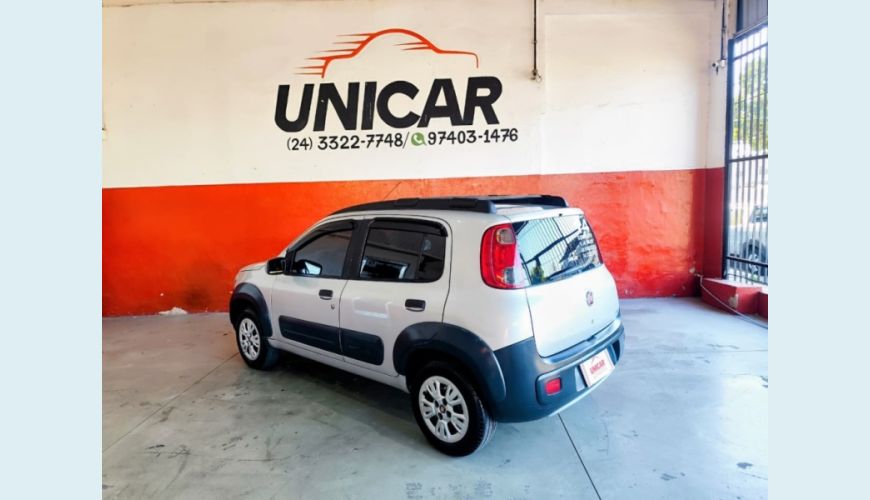 FIAT UNO FLEX MANUAL 4P - PRATA - 2014 Foto 2 (Grande)