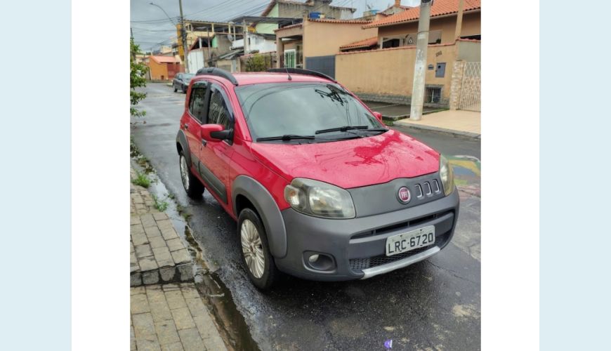 FIAT UNO FLEX MANUAL 4P - VERMELHO - 2014 Foto 2 (Grande)