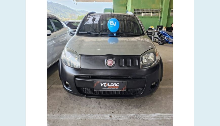 FIAT FIAT UNO FLEX MANUAL 4P - CINZA - 2011 Foto 2 (Grande)