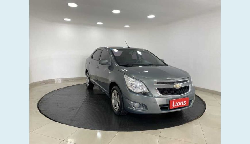 CHEVROLET CHEVROLET COBALT LT 1.8 8V FLEX MANUAL 4P - CINZA - 2013 Foto 2 (Grande)