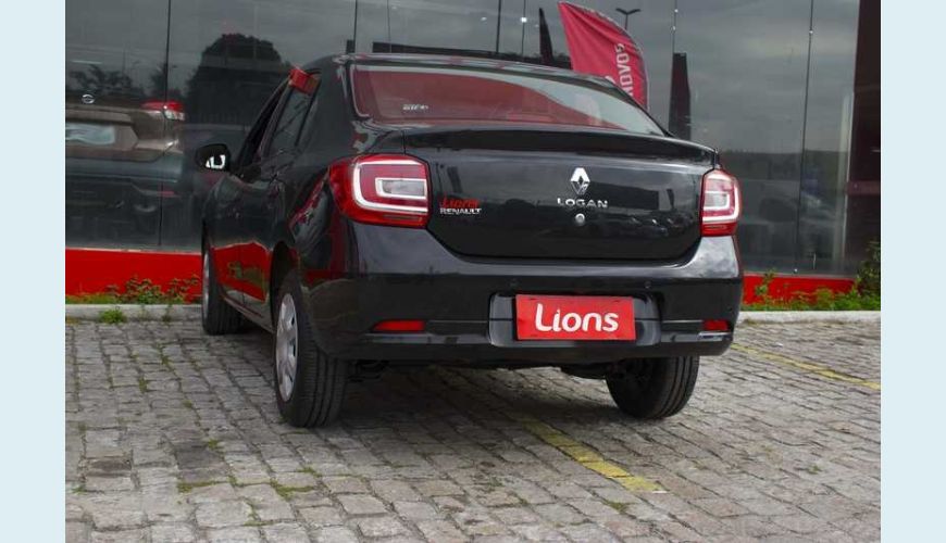 RENAULT LOGAN AUTHENTIQUE 1.0 12V FLEX MANUAL 4P - PRETO - 2020 Foto 2 (Grande)