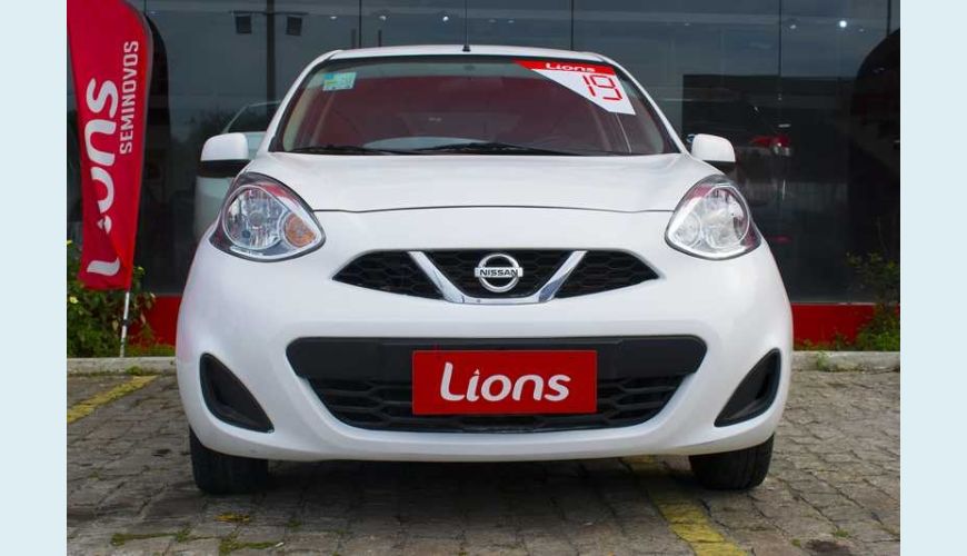 NISSAN MARCH S 1.0 12V FLEX MANUAL 4P - BRANCO - 2019 Foto 2 (Grande)