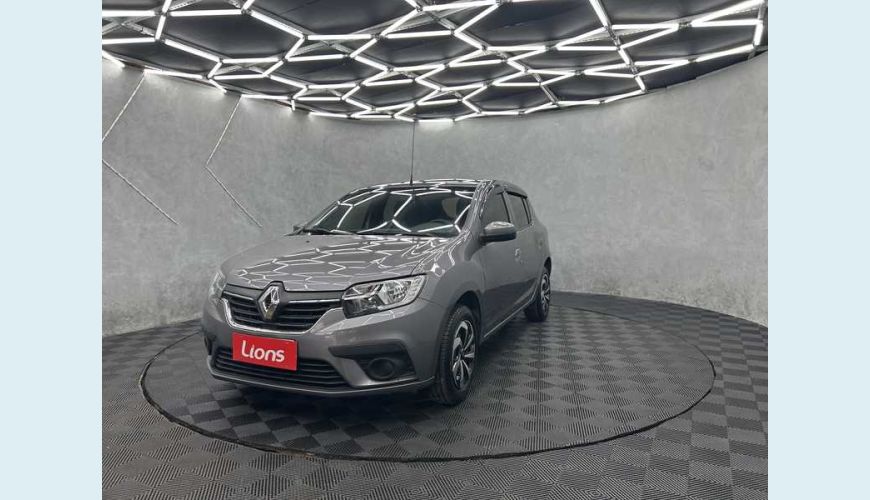 RENAULT SANDERO ZEN 1.0 12V FLEX MANUAL 4P - CINZA - 2020 Foto 2 (Grande)