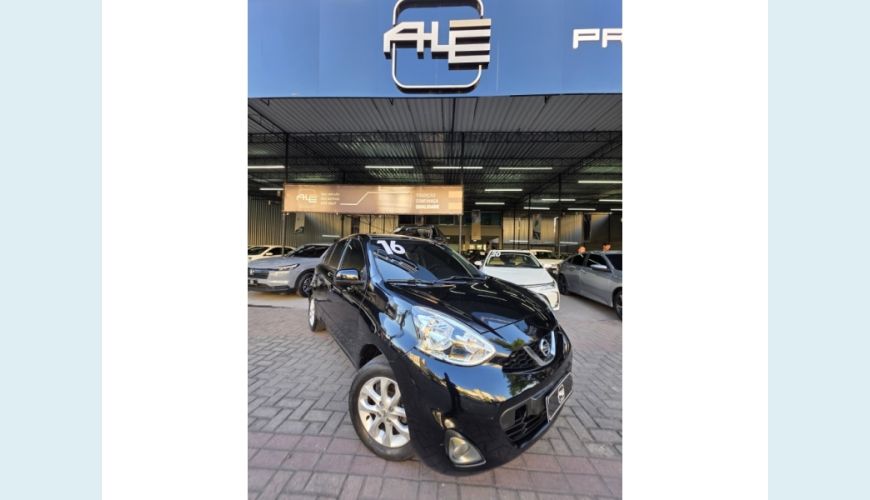 NISSAN MARCH FLEX MANUAL 4P - PRETO - 2016 Foto 2 (Grande)