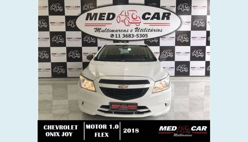 CHEVROLET ONIX 1.0 MPFI JOY 8V FLEX 4P MANUAL - BRANCO - 2018 Foto 3 (Grande)