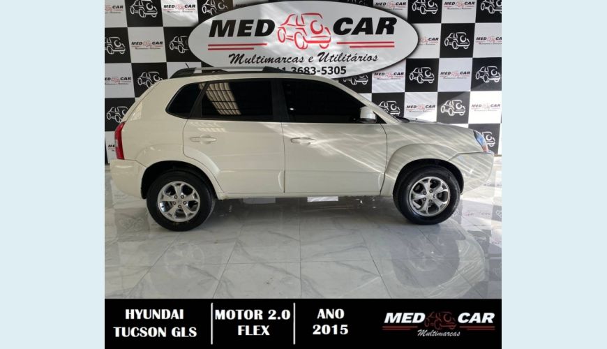 HYUNDAI TUCSON 2.0 MPFI GLS 16V 143CV 2WD FLEX 4P AUT. - BRANCO - 2015 Foto 3 (Grande)