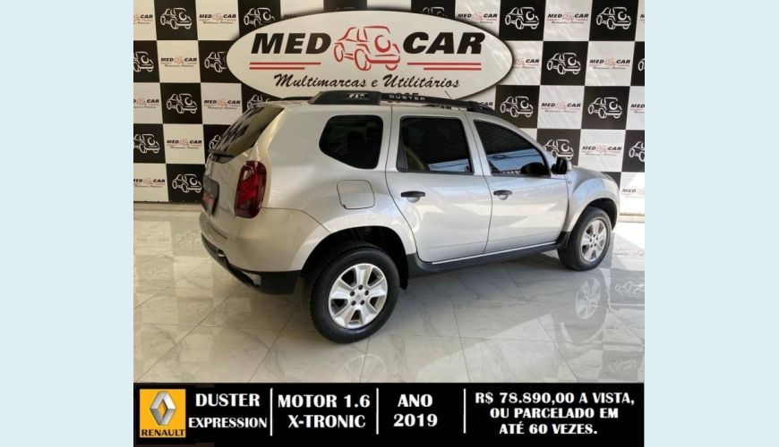 RENAULT DUSTER 1.6 16V SCE FLEX EXPRESSION X-TRONIC - PRATA - 2019 Foto 3 (Grande)