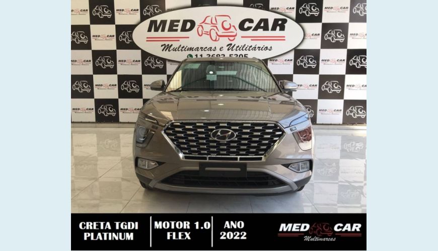 HYUNDAI CRETA 1.0 TGDI FLEX PLATINUM AUT. - BRANCO - 2022 Foto 3 (Grande)
