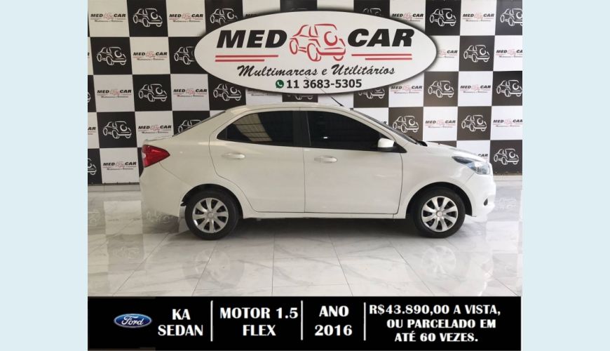 FORD KA 1.5 SIGMA FLEX SE MANUAL - BRANCO - 2016 Foto 3 (Grande)