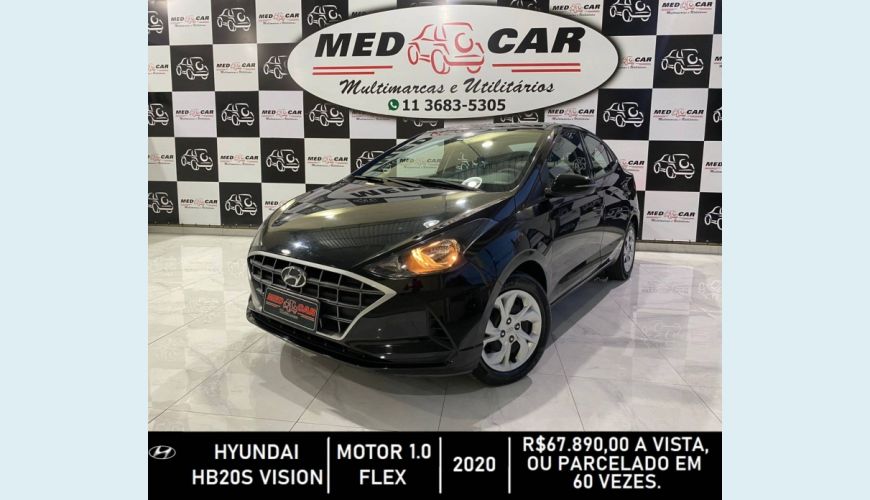 HYUNDAI HB 20S 1.0 12V FLEX VISION MANUAL - PRETO - 2020 Foto 3 (Grande)