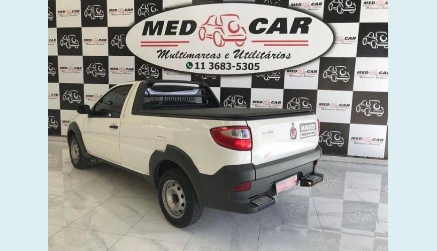 FIAT STRADA 1.4 MPI HARD WORKING CS 8V FLEX 2P MANUAL - BRANCO - 2020 Foto 3 (Grande)