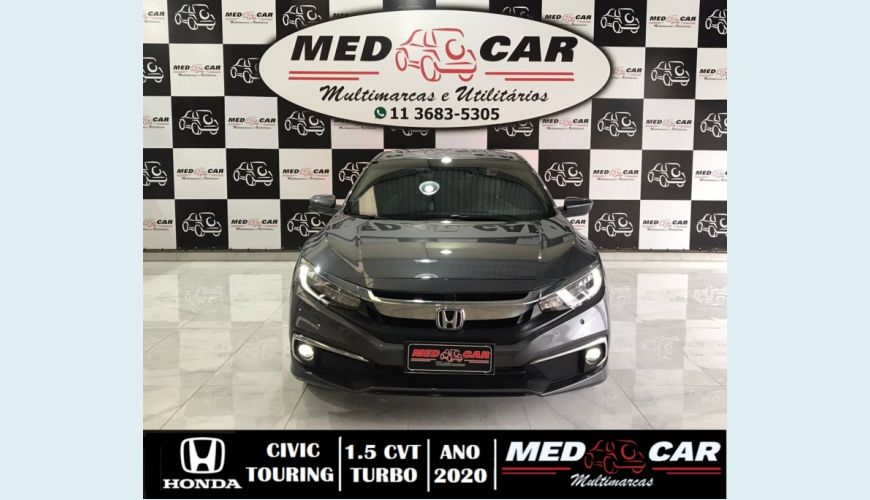 HONDA CIVIC 1.5 16V TURBO TOURING 4P CVT - CINZA - 2020 Foto 3 (Grande)