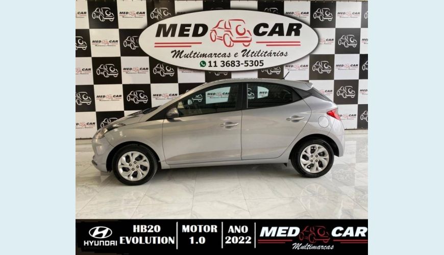 HYUNDAI HB 20 1.0 12V FLEX EVOLUTION MANUAL - PRATA - 2022 Foto 3 (Grande)