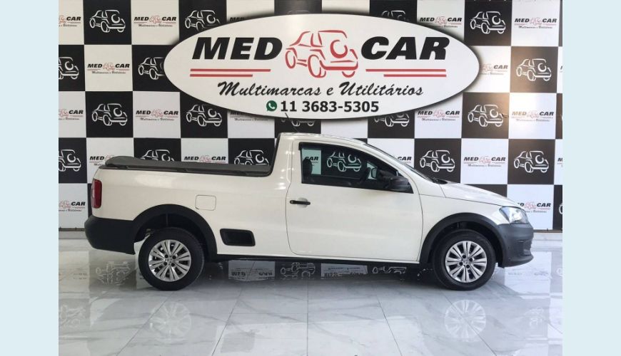 VOLKSWAGEN SAVEIRO 1.6 MI CS 8V FLEX 2P MANUAL G.VI - BRANCO - 2015 Foto 3 (Grande)