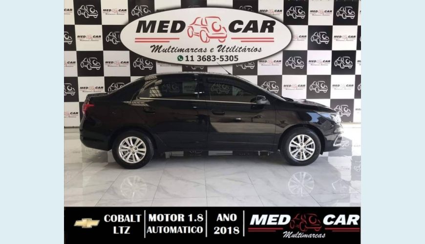 CHEVROLET COBALT 1.8 MPFI LTZ 8V FLEX 4P AUT. - PRETO - 2018 Foto 3 (Grande)