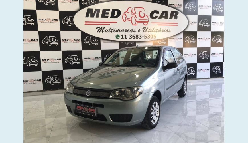 FIAT PALIO 1.0 MPI FIRE 8V FLEX 2P MANUAL - CINZA - 2008 Foto 3 (Grande)