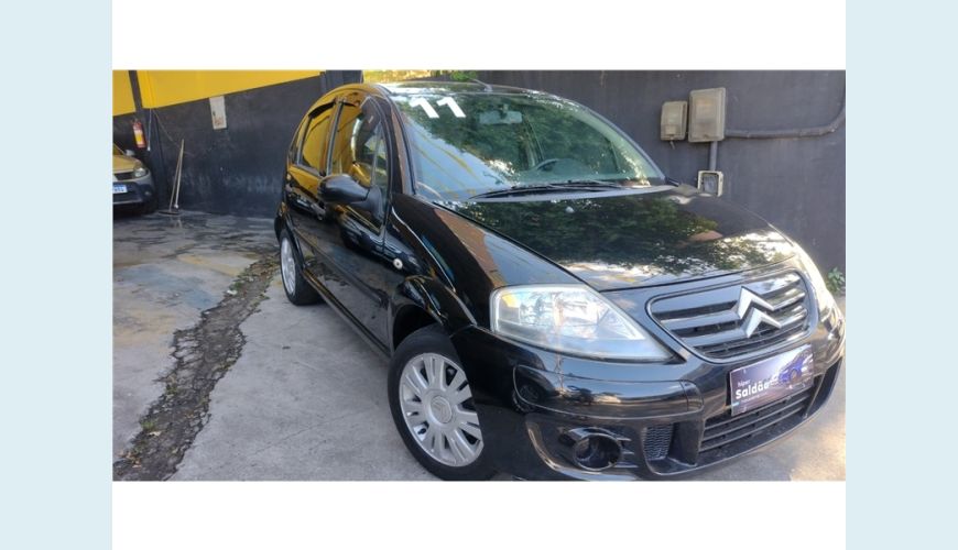 CITROËN C3 1.4 I GLX 8V FLEX 4P MANUAL - PRETO - 2011 Foto 3 (Grande)