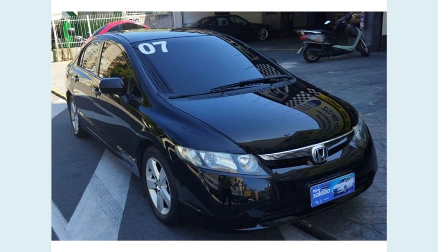 HONDA CIVIC 1.8 LXS 16V 4P AUT. - PRETO - 2007 Foto 3 (Grande)