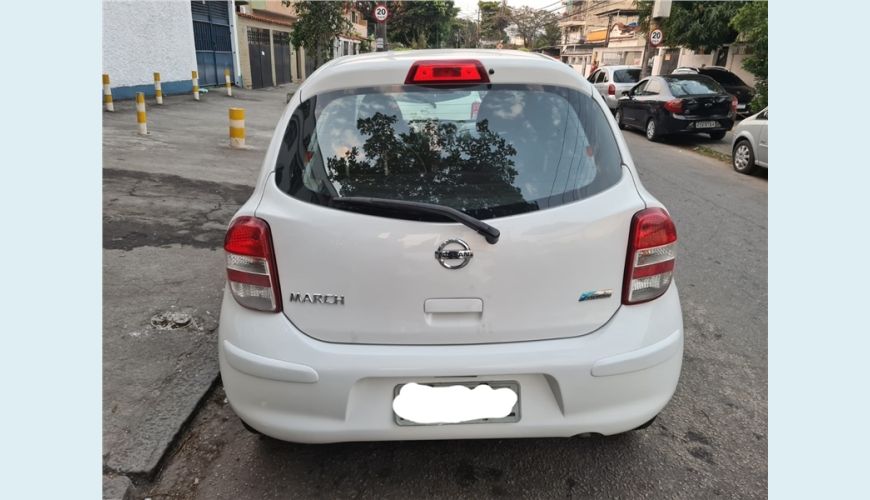 NISSAN MARCH 1.0 S 16V FLEX 4P MANUAL - BRANCO - 2013 Foto 3 (Grande)