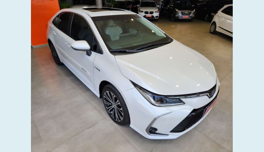 TOYOTA COROLLA 1.8 VVT-I HYBRID FLEX ALTIS PREMIUM CVT - BRANCO - 2022 Foto 3 (Grande)