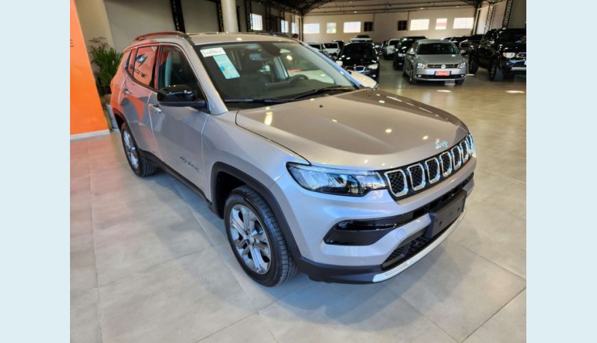 JEEP COMPASS 1.3 T270 TURBO FLEX LONGITUDE AT6 - PRATA - 2023 Foto 3 (Grande)