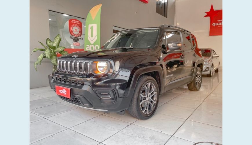 JEEP RENEGADE 1.3 T270 TURBO FLEX LONGITUDE AT6 - PRETO - 2023 Foto 3 (Grande)