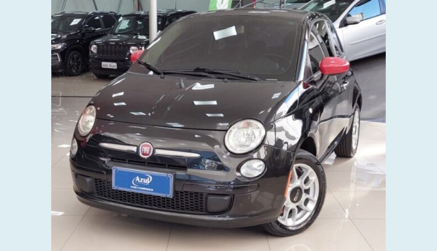 FIAT 500 1.4 CULT 8V FLEX 2P MANUAL - PRETO - 2013 Foto 3 (Grande)
