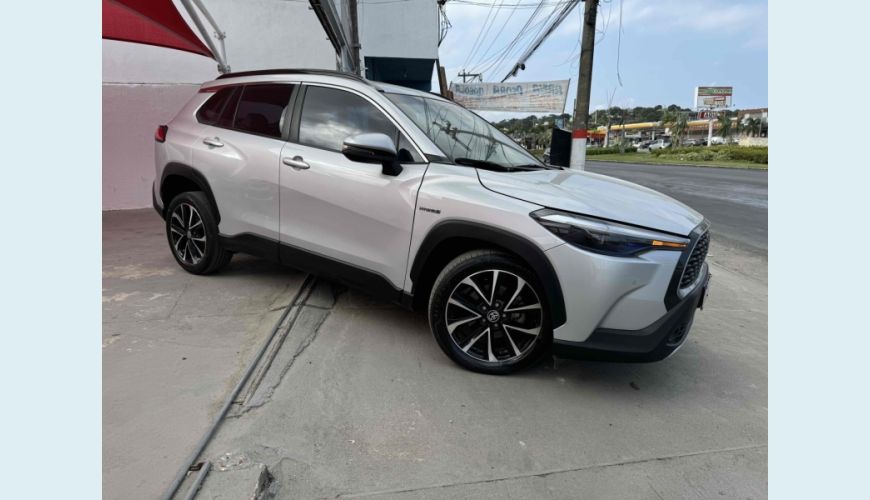 TOYOTA COROLLA CROSS 1.8 VVT-I HYBRID FLEX XRX CVT - PRATA - 2023 Foto 3 (Grande)