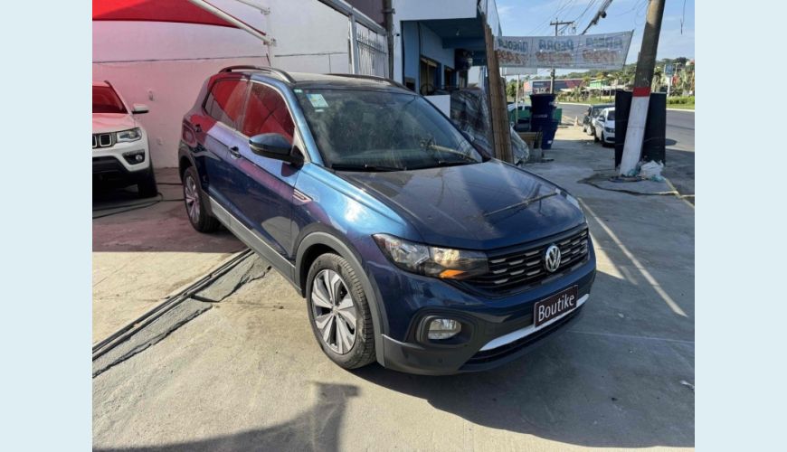 VOLKSWAGEN T-CROSS 1.0 200 TSI TOTAL FLEX COMFORTLINE AUT. - AZUL - 2020 Foto 3 (Grande)