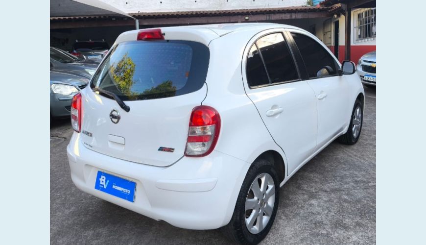 NISSAN MARCH S 1.0 12V FLEX 5P - BRANCO - 2014 Foto 3 (Grande)