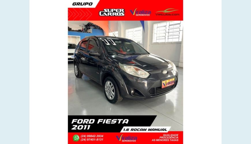 FORD FIESTA - CINZA - 2011 Foto 3 (Grande)
