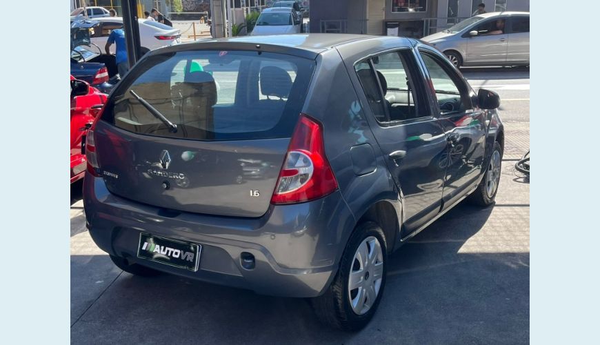 RENAULT SANDERO EXPRESSION HI-FLEX 1.6 8V 5P - CINZA - 2012 Foto 3 (Grande)