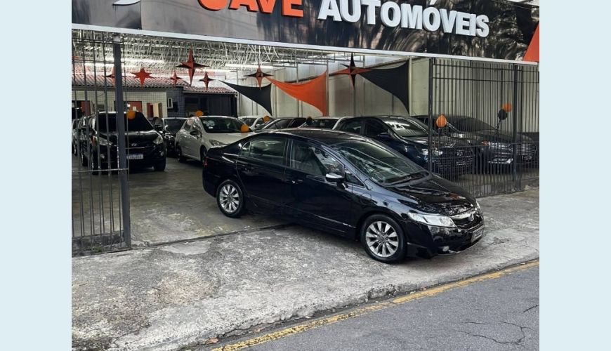 HONDA CIVIC SEDAN LXS 1.8/1.8 FLEX 16V AUT. 4P - PRETO - 2011 Foto 3 (Grande)