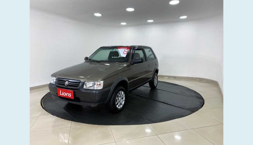 FIAT UNO MILLE UNO MILLE WAY ECONOMY 1.0 F.FLEX - CINZA - 2013 Foto 3 (Grande)