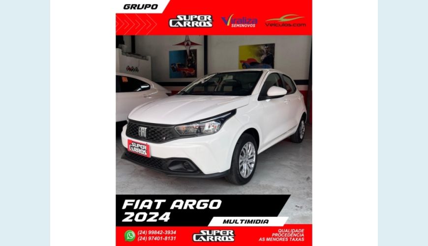 FIAT ARGO - BRANCO - 2024 Foto 3 (Grande)