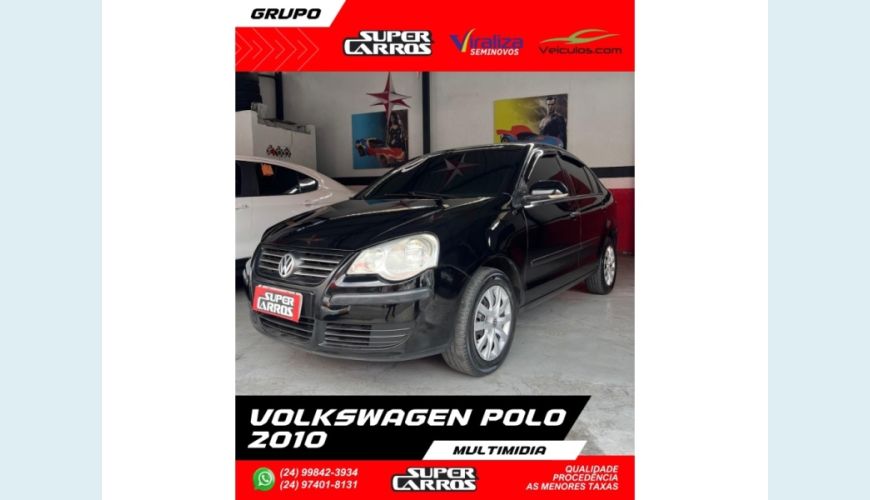 VOLKSWAGEN POLO SEDAN - PRETO - 2010 Foto 3 (Grande)