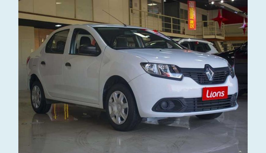 RENAULT LOGAN AUTHENTIQUE 1.0 12V SCE FLEX - BRANCO - 2020 Foto 3 (Grande)