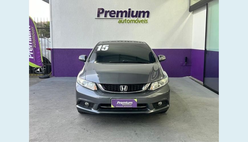 HONDA CIVIC - CINZA - 2015 Foto 3 (Grande)