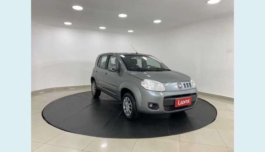 FIAT UNO VIVACE 1.0 8V FLEX 2P - CINZA - 2014 Foto 3 (Grande)