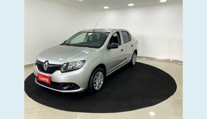 RENAULT LOGAN AUTHENTIQUE 1.0 16V FLEX - PRATA - 2014 Foto 3 (Grande)