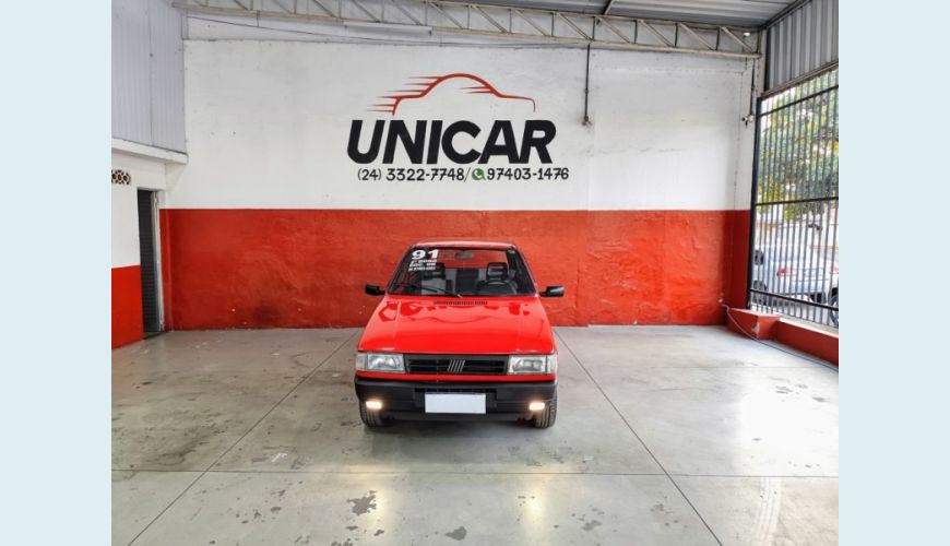 FIAT UNO - VERMELHO - 1991 Foto 3 (Grande)