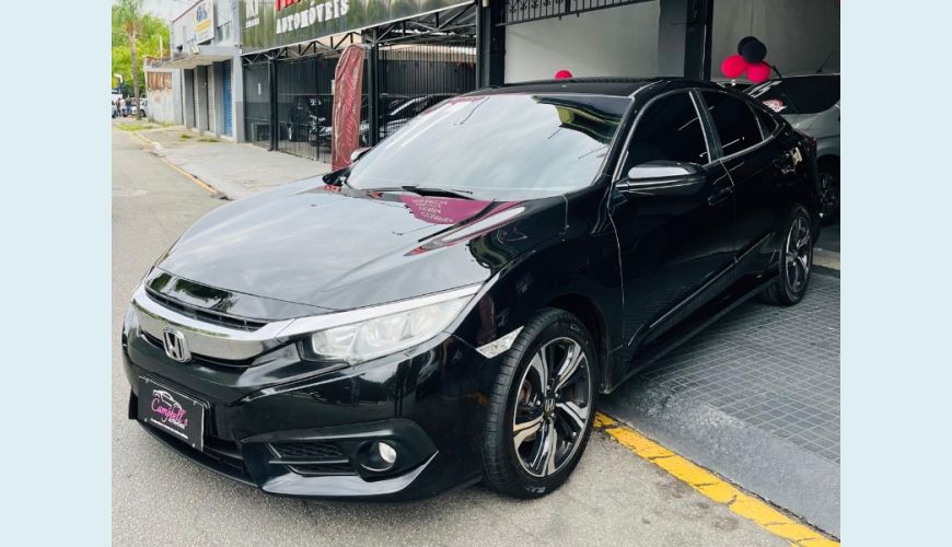 HONDA CIVIC SEDAN EXL 2.0 FLEX 16V AUT.4P - PRETO - 2017 Foto 3 (Grande)