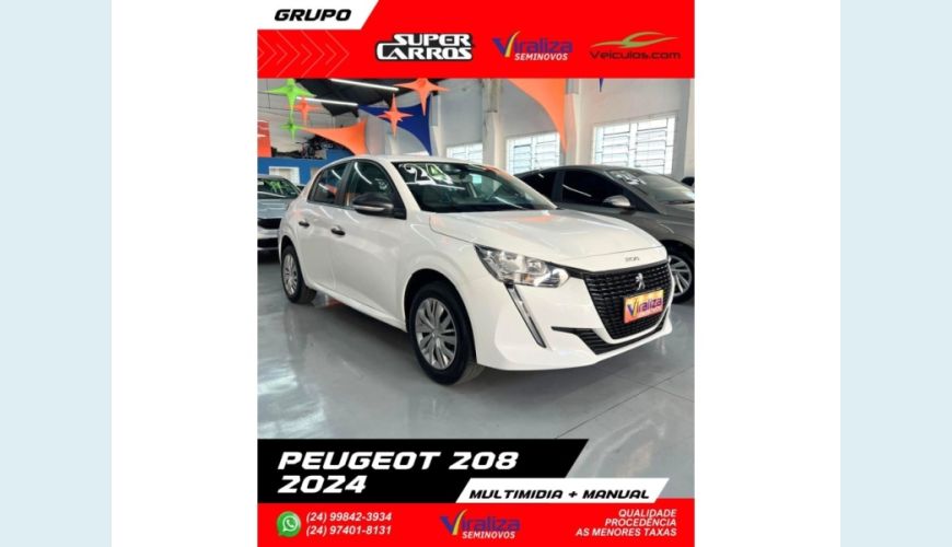 PEUGEOT 208 - BRANCO - 2024 Foto 3 (Grande)