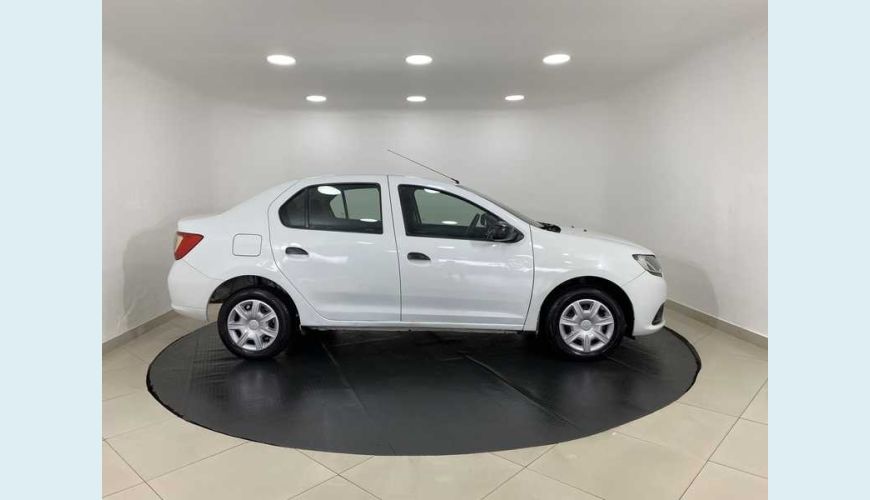 RENAULT LOGAN AUTHENTIQUE 1.0 12V SCE (FLEX) - BRANCO - 2020 Foto 3 (Grande)