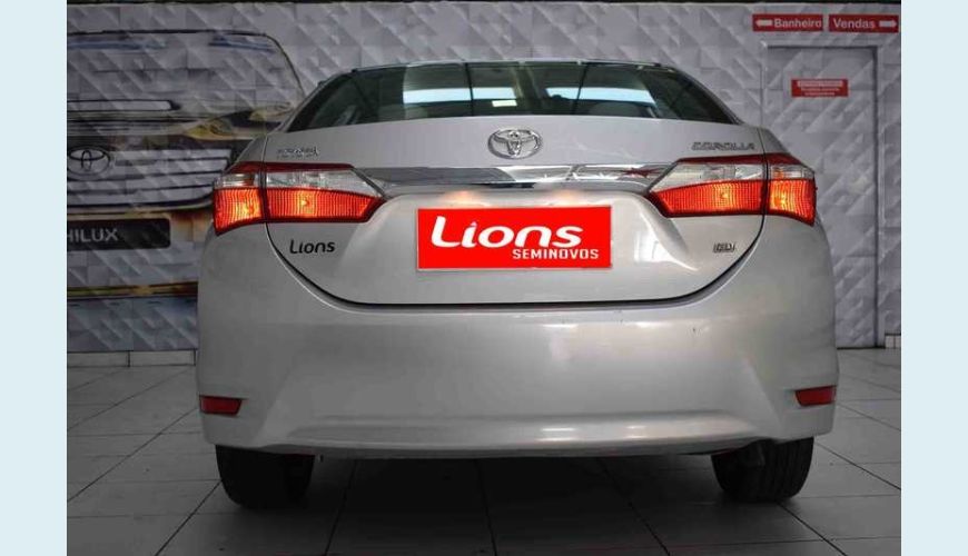 TOYOTA COROLLA 1.8 DUAL VVT GLI MULTI-DRIVE (FLEX) - PRATA - 2017 Foto 3 (Grande)