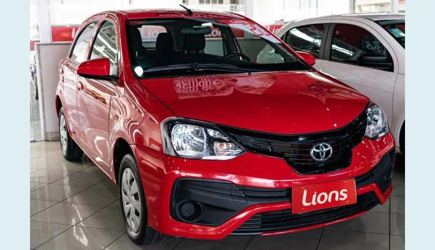 TOYOTA ETIOS X 1.3 (FLEX) - VERMELHO - 2020 Foto 3 (Grande)