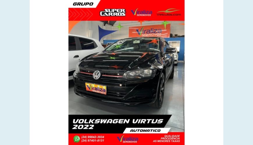 VOLKSWAGEN VIRTUS - PRETO - 2022 Foto 3 (Grande)